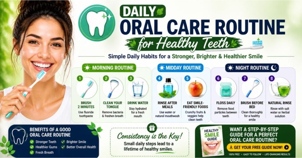 Daily Oral Care Routine for Healthy Teeth