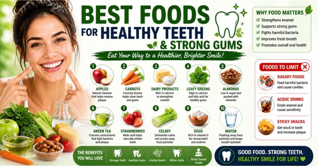 Best Foods for Healthy Teeth & Strong Gums