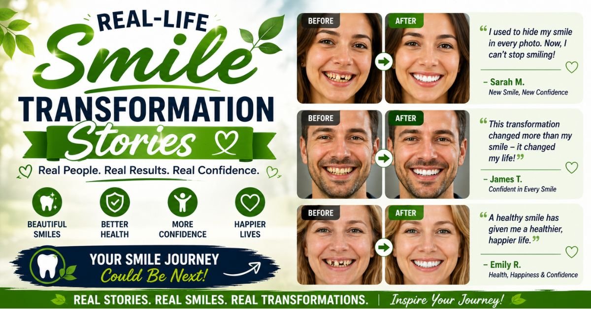 Smile Transformation Stories: Real-Life Journeys to Confidence, Health, and Happiness